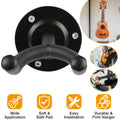 Premium Guitar Wall Mount Hanger - Padded Steel Bracket for Electric & Acoustic Guitars